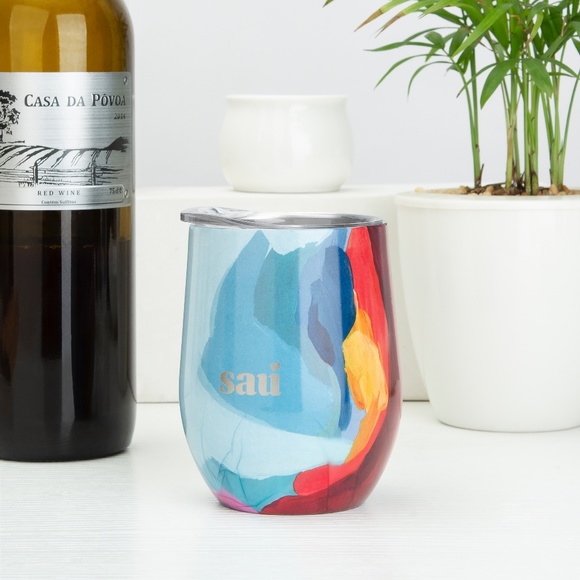 Lot of 2 x 355ml Stainless Steel Vacuum Insulated Wine Tumblers - Picture 13 of 14